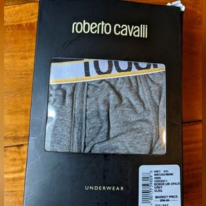 Roberto Cavalli Logo Box Set of 2 Pair of Boxers Size X Large New in Box ❤️